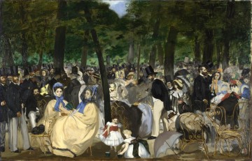 Édouard Manet Painting - Música en las Tullerías Gard Eduard Manet